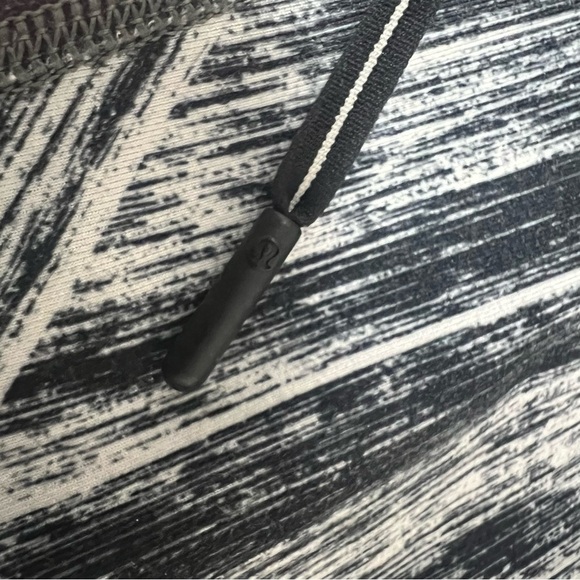 Lululemon Jet Crop 7/8 Luon Heat Wave White Black - Picture 7 of 11